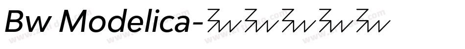 Bw Modelica字体转换
